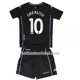 Aston Villa Jack Grealish 10 Voetbaltenues Kind Uit 2020/21 - SS (+ Korte broeken)